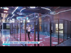 YHY New launched 64 100 square meters 4 Players vr 360 Shooting Game multiplayer 9d vr free roam
