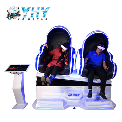 Acrylic 2 Seats 9D VR Egg Simulator Cinema With 200 Games