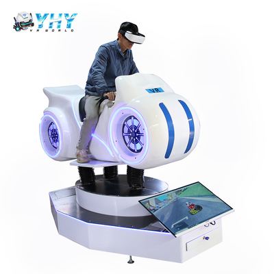 White Motor Bike Simulator Arcade Game Machine 9D VR Motorcycle Simulator