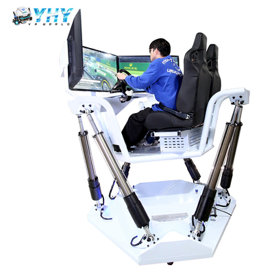 2 Seats 6 DOF VR Driving Simulator Games With 3 Screen