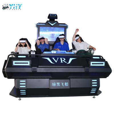 VR Family Type 9D VR Cinema 4 Seats Movies Roller Coaster Full Motion Simulator