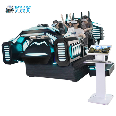 9D Cinema Virtual Reality Game Machines 6-Seat VR Motion Simulator Indoor Shopping Mall Adventure Park