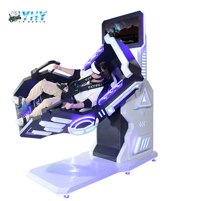 VR 360 Degree Rotating Equipment 1 Seat Simulation All-In-One Virtual Reality Flight Roller Coaster in Shopping Mall