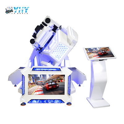 YHY Virtual Reality Game Machine 360 Degree Rotating Flight Simulator Roller Coaster Single Seat VR Racing Car Indoor Fun 