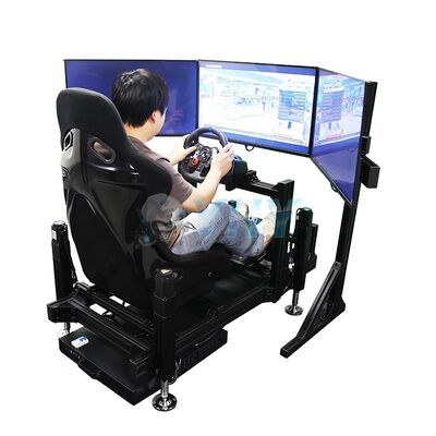 YHY 4DOF Movement Platform Racing Simulator with 3 Screens and Aluminum Alloy Structure for Immersive Driving Experience