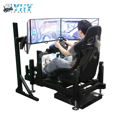YHY 4DOF Sim Racing Cockpit with Aluminum Alloy Structure and 3 Screen Display Motion Racing Simulator