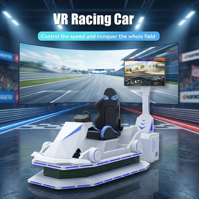 9D Virtual Reality Racing Car Indoor Outdoor Amusement Equipment Fiberglass Customization Vr Driving Gaming Machine Car