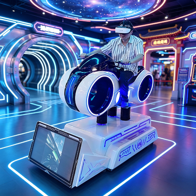 9D VR Dynamic Motorcycle Racing Simulator Virtual Reality Motorbike Driving Arcade Game Machine for Entertainment Venues