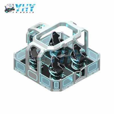 8K Ultra-HD 4 Players 360 Degree Rotating VR Flight & Coaster Simulator Platform