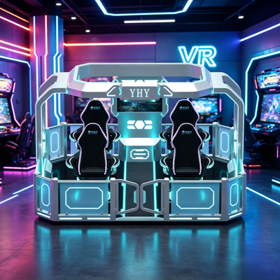 Commercial Grade 4 Players 360 Degree Rotating VR Motion Cinema Ride Equipment
