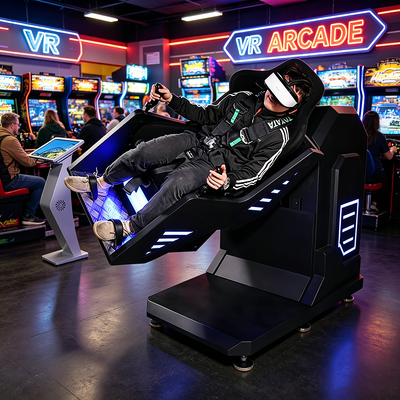Full Motion 360 Degree Gyro Rotation VR Flight And Shoot Simulator Machine For Shopping Mall Game Zone