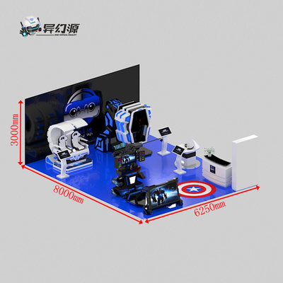 60m2 9D Virtual Reality Machine Gaming Center In Amusement Park