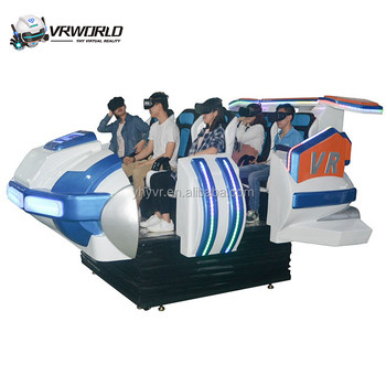6000w 9D VR Simulator Family Cinema Spaceship Simulator Blue White