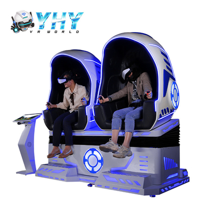 Double Seats 9D Egg VR Cinema 3 DOF VR Chair With Roller Coaster Shooting Game