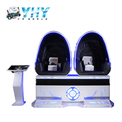 Game Egg 9D VR Cinema 2500W Motion Simulator Chair For 2 Seats