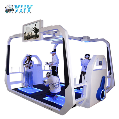 4 Players Virtual Reality Amusement Park Simulator 9D VR Gaming Platform