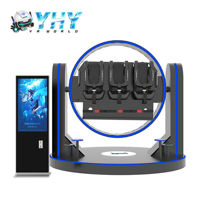 3 Players VR Theme Parks 1080 Degree Ultimate Rotation VR Seat Simulator