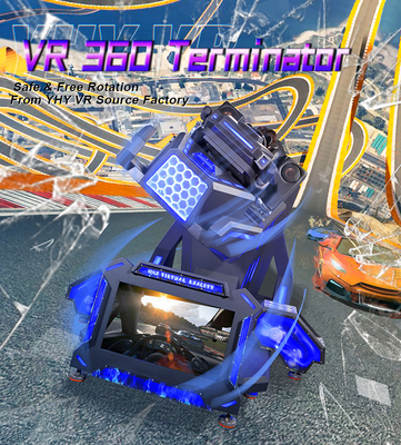 Terminator Game VR Simulator 360 Free Rotation 4.5KW For shopping mall