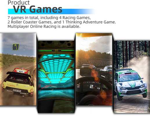 2.5KW Virtual Reality Motorcycle Simulator Water Park VR Car Racing Games