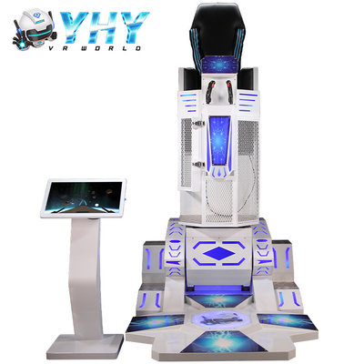 Single Rocket Style Game VR Simulator Standing VR 360 Device Rotating