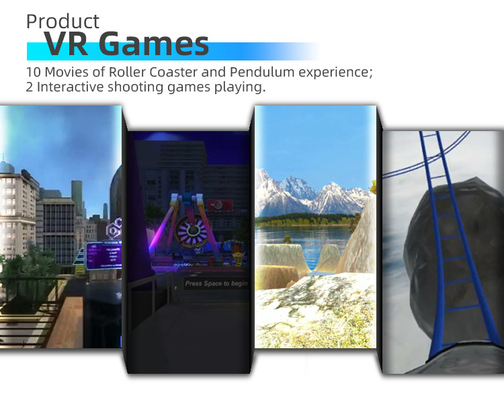 9D VR Roller Coaster Simulator 1 Player Rocket VR 360 Machine