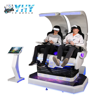 9D VR Egg Chair Double Players Super Godzilla Virtual Reality Seat For Shopping Mall