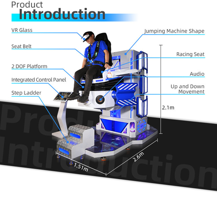 Indoor VR Skydiving Simulator 9D Jump Virtual Reality Machine For Theme Parks