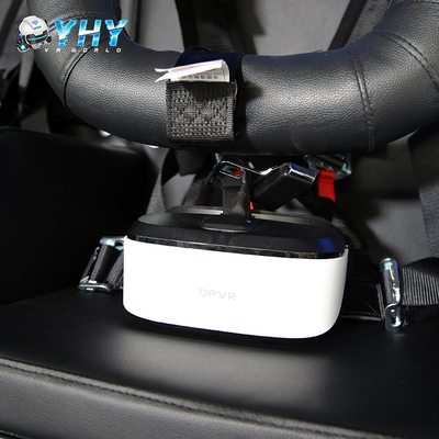 Three Players Full Motion VR Simulator Cockpit Super Rotation Roller Coaster Game