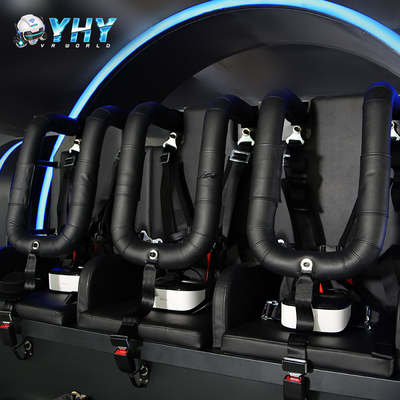 Full Motion Vr Three Players Super Rotation Roller Coaster Game VR Simulator Gaming Cockpit