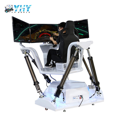 Virtual Reality 6 DOF Dynamic Car VR Simulator Three Screen Race Games Machine Shopping Mall Rental Business 