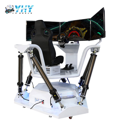 6 Dof VR Simulator 3 Screens Racing Car Attractive Amusement Park Ride Home Use Rental Business 