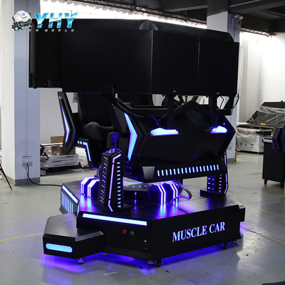 Water Park 3 Screen Racing Simulator Motion Car Gaming Chair