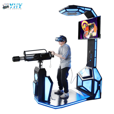 9D VR shooting game cinema simulator Gatling VR Fighting Game Machine