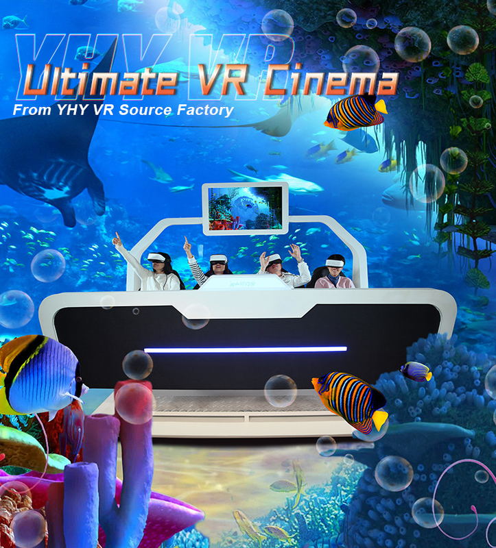 Theme Park VR Multiplayer Games 9D VR Shooting Games For 4 Players