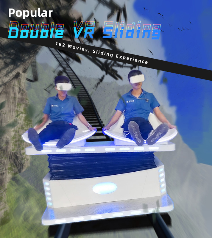 Shopping Mall 9D VR Cinema 1.5KW Double Sliding VR Simulator Games
