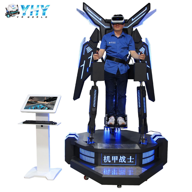 Amusement Park Products Standing Smart Automatic Electric VR Flight Simulator