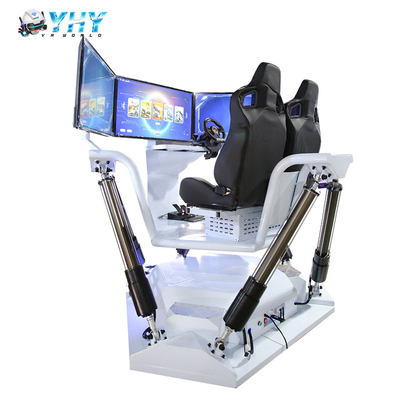 Double seats 6 DOF  Three Screen vr car racing virtual reality simulator