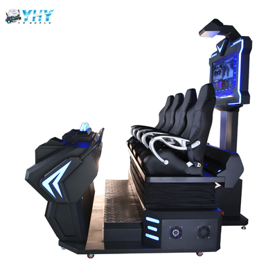 VR Family Type 9D VR Cinema 4 Seats Movies Roller Coaster Full Motion Simulator