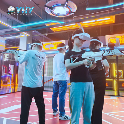 YHY New Launched 4 Players VR Shooting Simulator with 360 Free Roam and Multiplayer Games