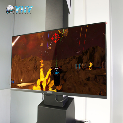 Standing VR Gun Battle Simulator With 32" Narrow Bezel Monitor