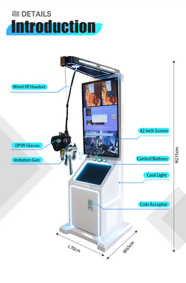 9D VR Shooting Arcade Game Machine Virtual Reality 42inch Screen Living Show VR Shoot Simulation 