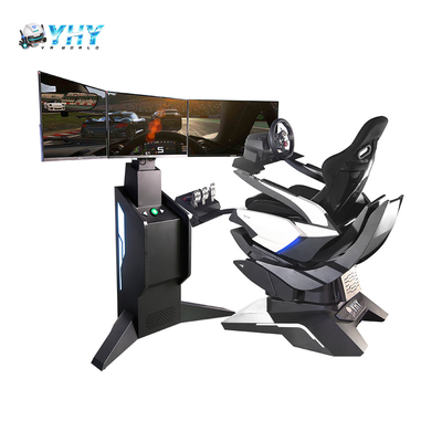 Realistic Racing Car Simulator 3 DOF Triple Screen Motion Simulation Chair