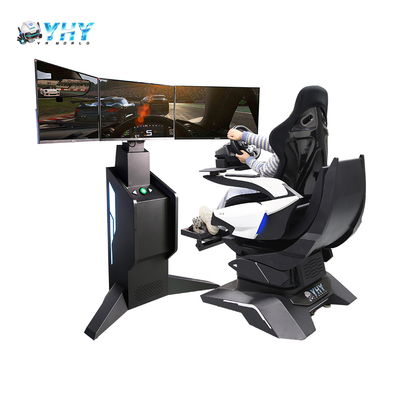 Rotating Dynamic Simulator 3 DOF 3 Screen Motion Car Racing Driving Game Machine