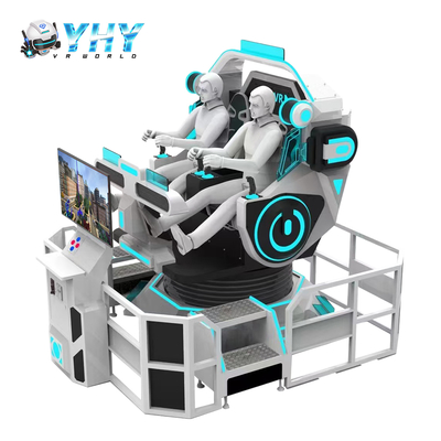 Guangzhou YHY VR Roller Coaster 2 Seats Mini UFO Rotation Simulator Indoor Amusement Park