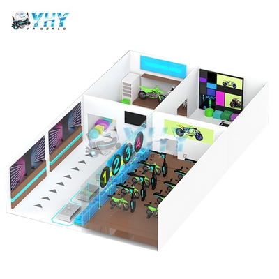 Interactive Virtual Reality 6 Seats 9D Vr Riding Motorcycle Machine For Kids And Adults