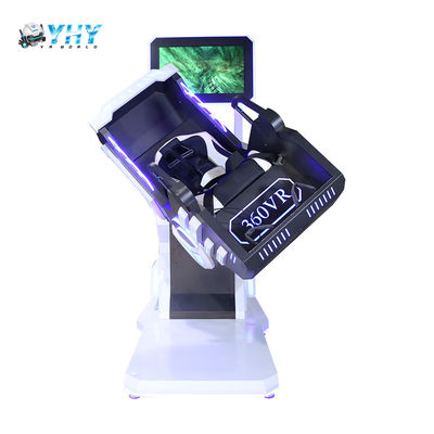 VR 360 Degree Rotating Equipment 1 Seat Simulation All-In-One Virtual Reality Flight Roller Coaster in Shopping Mall