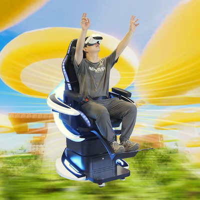 Single Player Virtual Reality 360 Rotating Dynamic Motion Chair With Roller Coaster Games