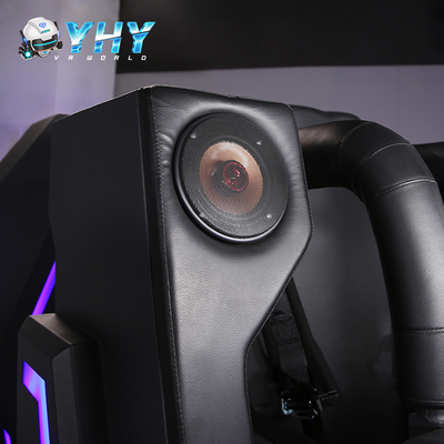 VR 360-Degree Rotating Virtual Reality Aircraft Game Single Driving Chair with Safety Belt Wind Effect 