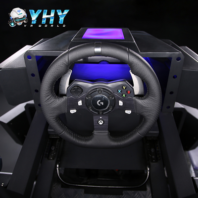 YHY Virtual Reality Race Car Simulator with Steering Wheel VR 360 Rotating Flight Simulate Flying Motion Theme Park Equipment 