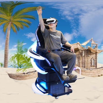 9D Virtual Reality Flight Experience Motion Simulator With 360 Degree Single Seat Chair